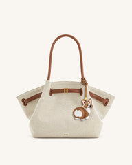 Corgi Bag Charm - Tan Multi