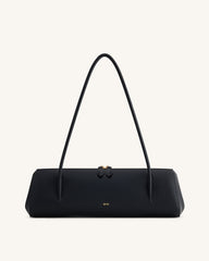 Nova Minimalist Shoulder Bag - Jet Black