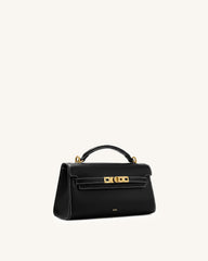 Noor Top Handle Bag - Ink Black