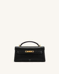 Noor Top Handle Bag - Ink Black