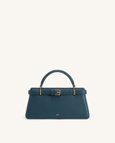 Elena Classic Top Handle Bag - Navy