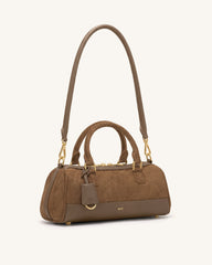 Josie Barrel Shoulder Bag - Brown