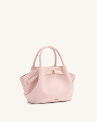 Hana Mini Faux Suede Tote Bag - Pink