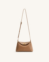 Greta Twist-Lock Crossbody Bag - Brown
