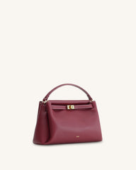 Carmen Top Handle Bag - Burgundy