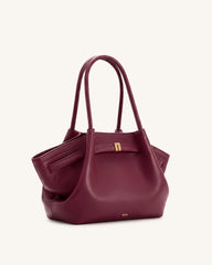Hana Medium Tote Bag - Burgundy