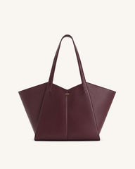 Kiana Large Capacity Tote Bag - Deep Claret