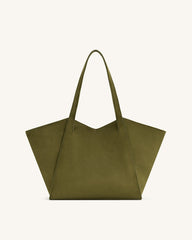 Kiana Large Capacity Tote Bag - Dark Olive