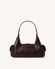 Estelle Pocket Shoulder Bag - Dark Brown