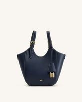 Ines Padlock Tote Bag - Navy