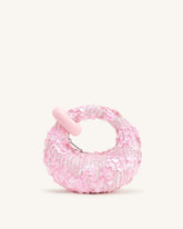 Abacus Sequin Mini Top Handle Bag - Pink