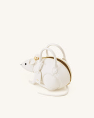 Mia Mouse Top Handle Bag - White
