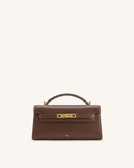 Noor Top Handle Bag - Amber Brown