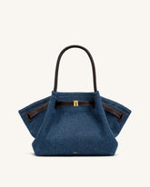 Hana Medium Denim Tote Bag - Blue Denim