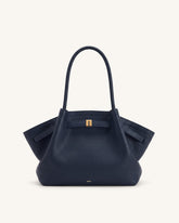 Hana Medium Tote Bag - Navy Blue