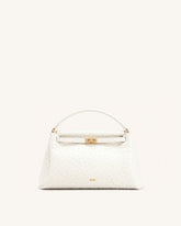 Carmen Top Handle Bag - Milky White