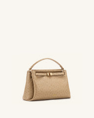 Carmen Top Handle Bag - Earth Brown