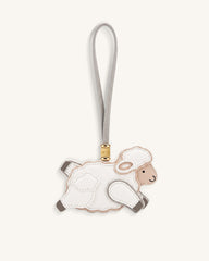 Little Sheep Bag Charm - White