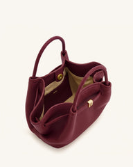 Hana Mini Tote Bag - Burgundy