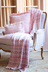 Fair Isle Jacquard Knit Throw Pillow