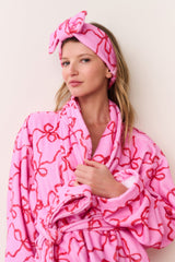 Bow Print Face Wash Beauty Headband