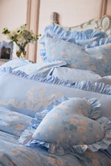 Boheme Ruffle Heart Pillow