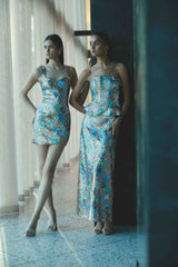 Athea Sequin Gown in Floral