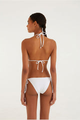 Off-White Stitched Garden Triangle Bikini Top