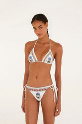 Off-White Stitched Garden Tie Side Bikini Bottom