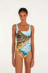 Multicolor Copacabana Beach One Piece