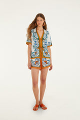 Off-White Flora Tile Blouse