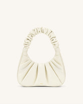 Gabbi Ruched Hobo Handbag - White