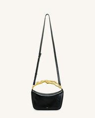 Jenny Human-shaped Handle Handbag - Black