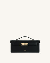 Bria Structured Top Handle Bag - Black
