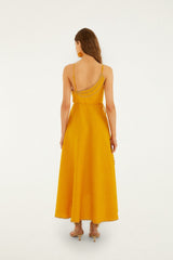 Yellow Bananas Euroflax™ Premium Linen Maxi Wrap Dress