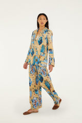 Sand Mystical Notched Lapel Blazer