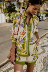 Sand Tropical Scarf Shorts