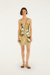 Off-White Trancoso Buttoned Mini Dress