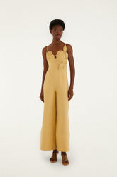 Sand 3d Flowers Jumpsuit
