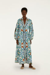 Off-White Flora Tile Maxi Dress