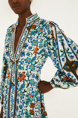 Off-White Flora Tile Maxi Dress