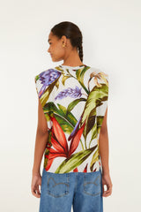 Sand Florart Tshirt Blouse