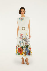 Off-White Tropi Embroidered Maxi Skirt