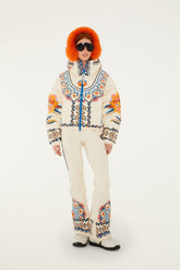 Off-White Lucy Floral Suspenders Ski Pants