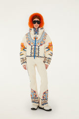 Off-White Lucy Floral Hooded Puffer Ski Jacket