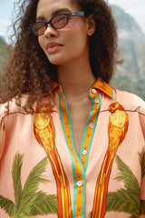 Multicolor Birds Shirt