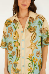 Soft Blue Marine Garden Shirt