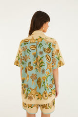 Soft Blue Marine Garden Shirt
