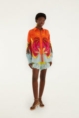 Multicolor Usiacuri Embroidered Richelieu Shorts