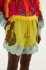 Multicolor Usiacuri Embroidered Richelieu Shorts